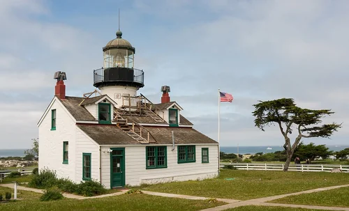 Point Pinos Light during reconstruction (2013), Point Pinos Lighthouse