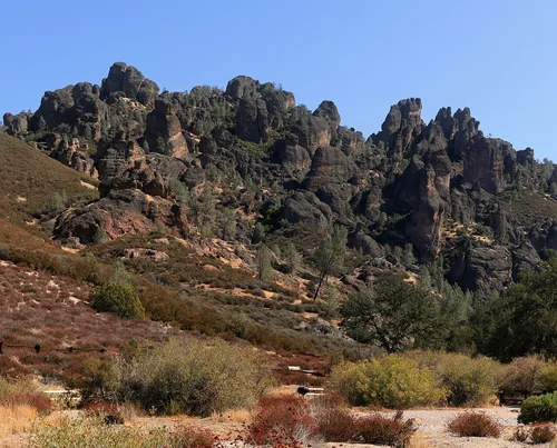 Rock formations at Pinnacles National Park